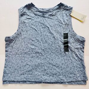 All in Motion Women's Light Blue Cropped Active Tank Size Large